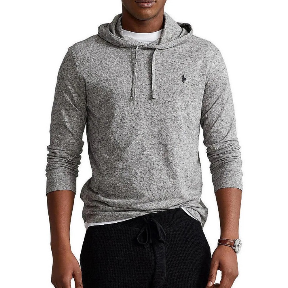COPY - NWOT Gray Polo Ralph Lauren Jersey Hooded Long Sleeve